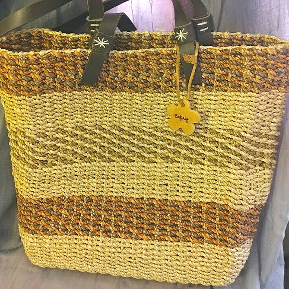 Esprit Straw Beach Bag